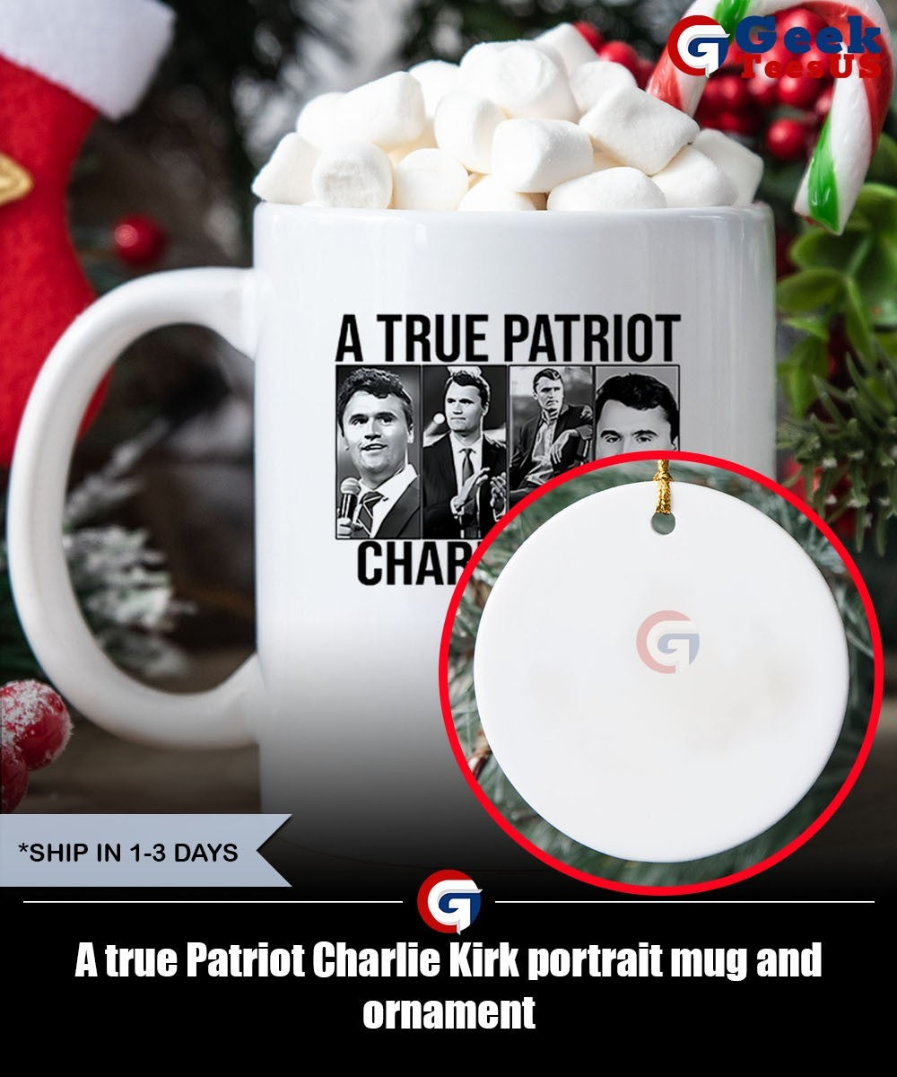 A true Patriot Charlie Kirk portrait shirt