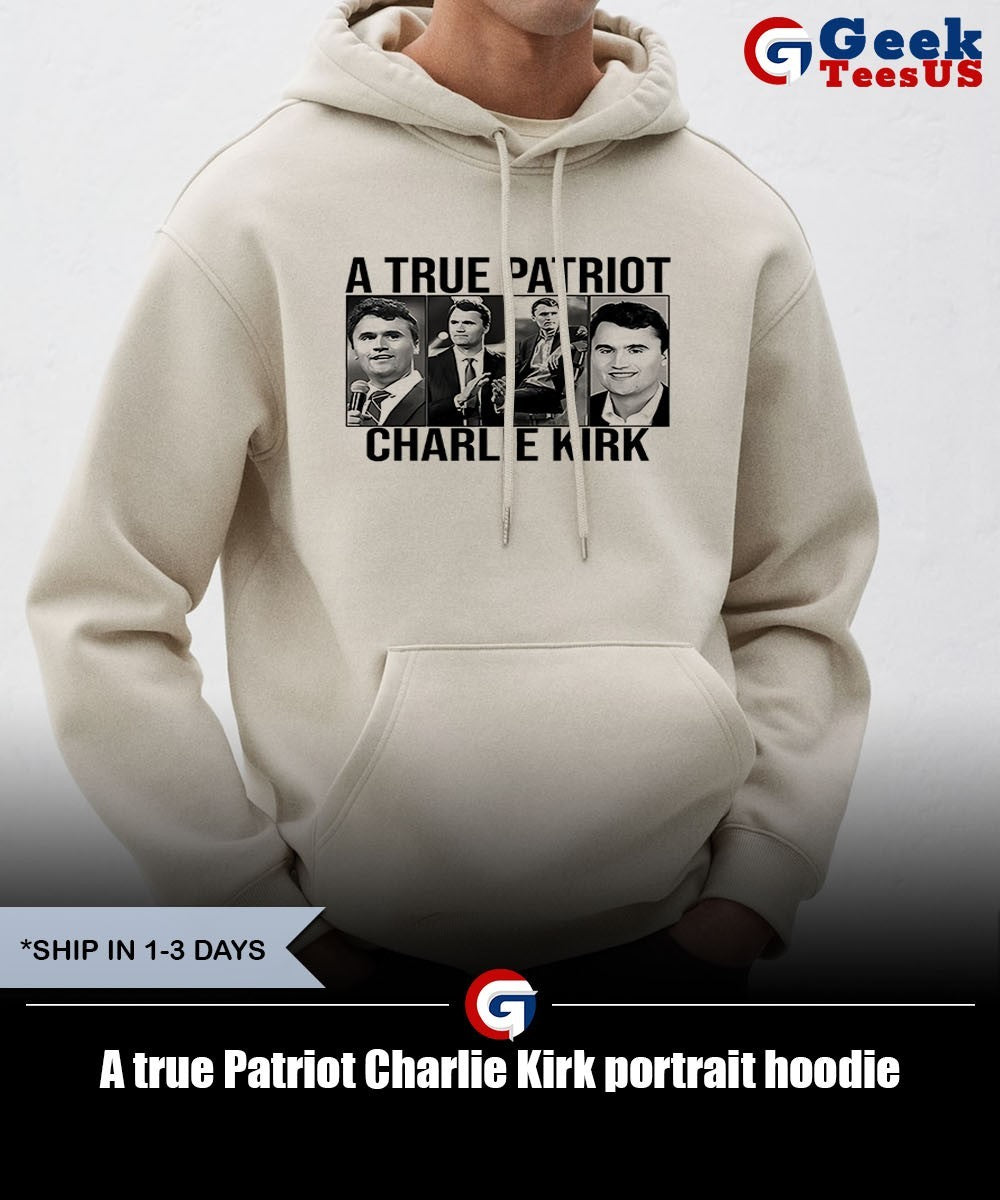 A true Patriot Charlie Kirk portrait shirt