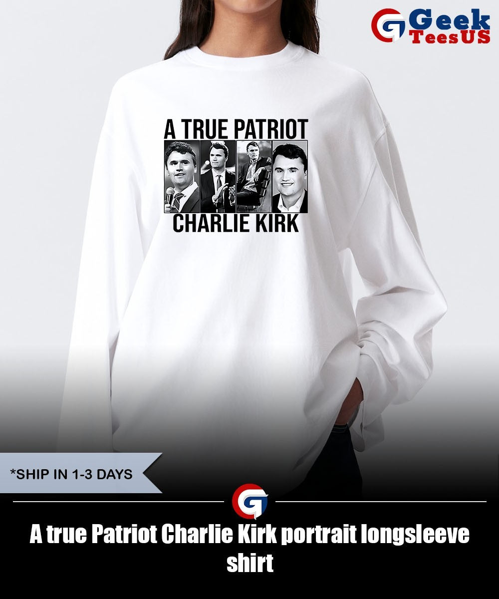 A true Patriot Charlie Kirk portrait shirt