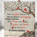 Personalized Memorial Blanket Gift, in Loving Memory, Blanket Memorial Gift for Family Members, Grandparents, Mom, Dad, Brothers, Sisters (Memory-02, 60"X50")