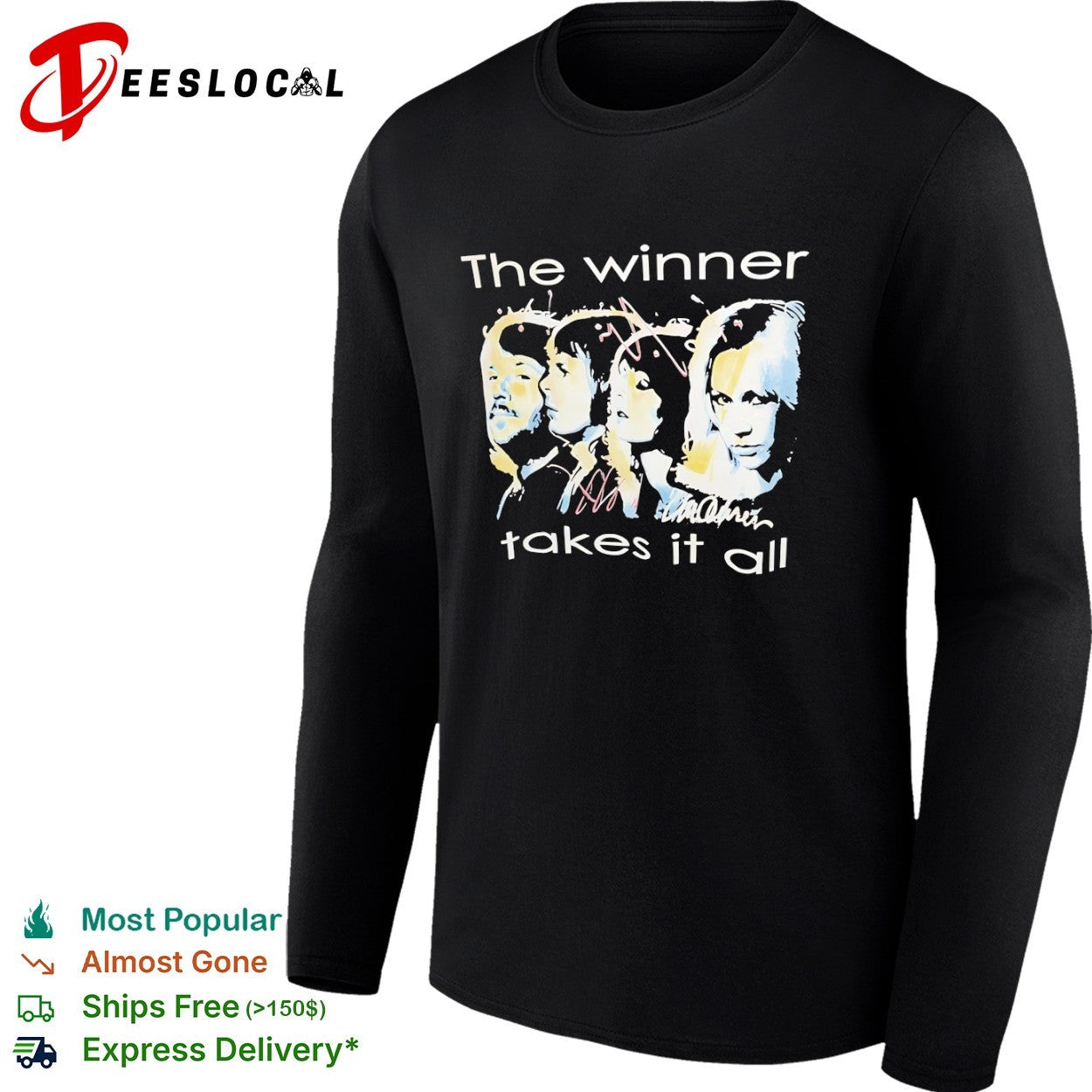 ABBA The winner takes it all band members Agnetha Bjorn Benny Anni-Frid shirt