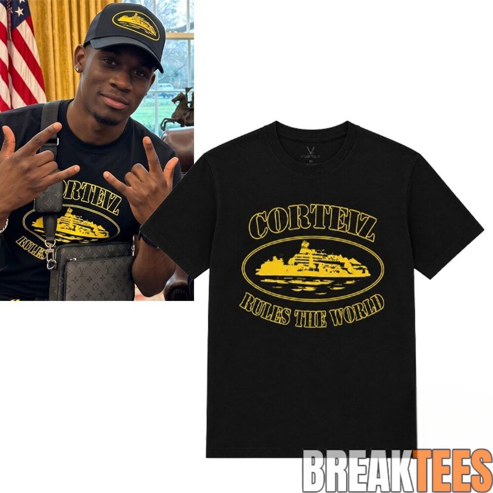 AS Monaco Folarin Balogun Corteiz Rules The World Special Edition Tee