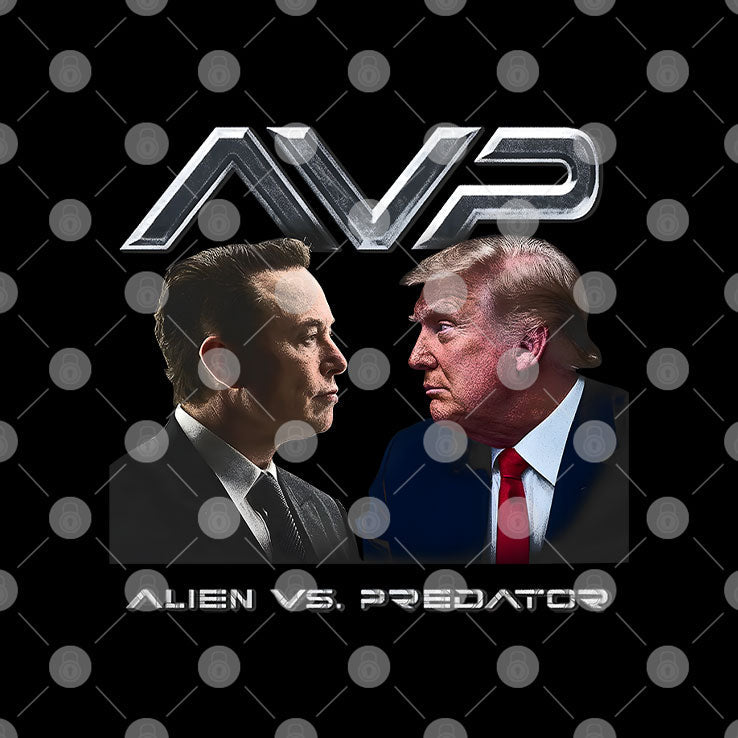 AVP Alien Vs Predator Trump Vs Elon T Shirt