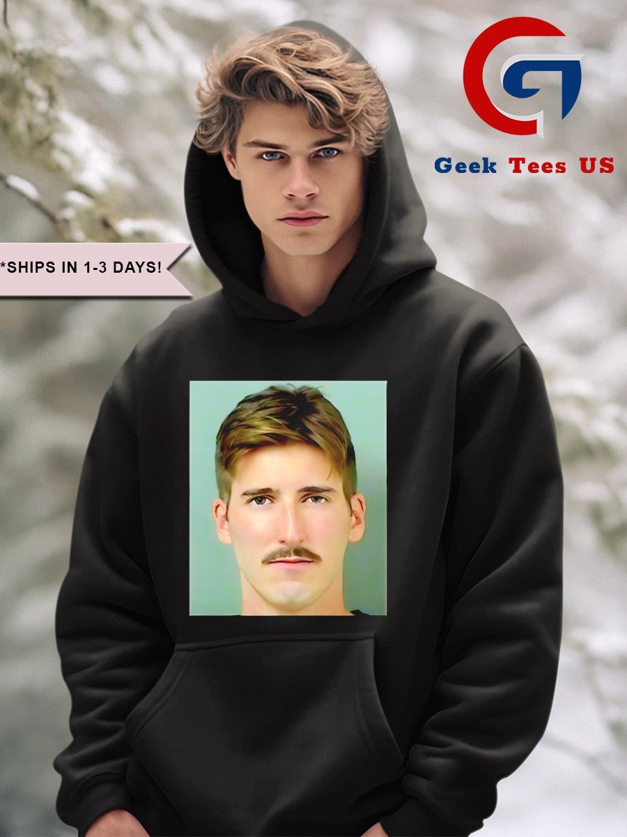 Aaron Nosbisch Mugshot portrait shirt