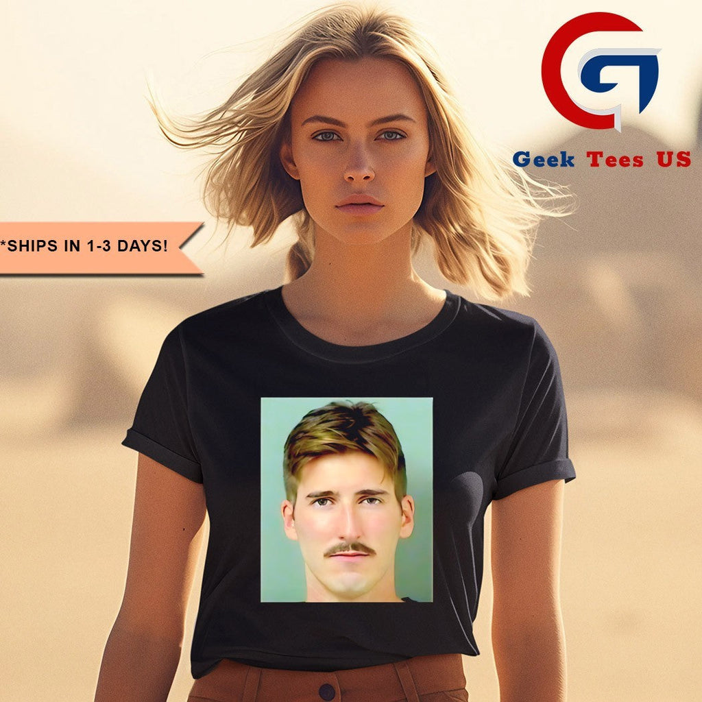Aaron Nosbisch Mugshot portrait shirt