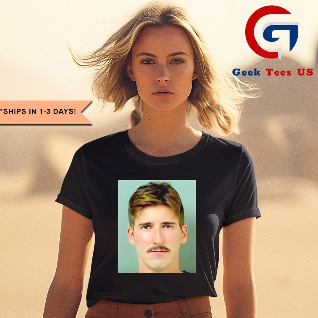 Aaron Nosbisch Mugshot portrait shirt