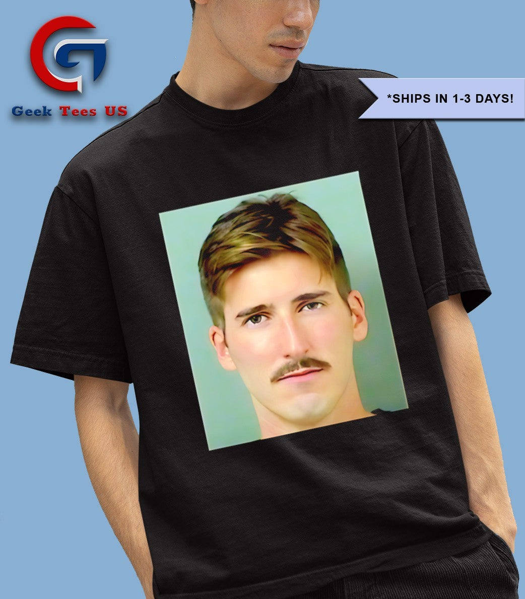 Aaron Nosbisch Mugshot portrait shirt