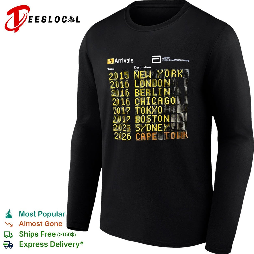 Abbott World Marathon Majors Arrivals New York London shirt