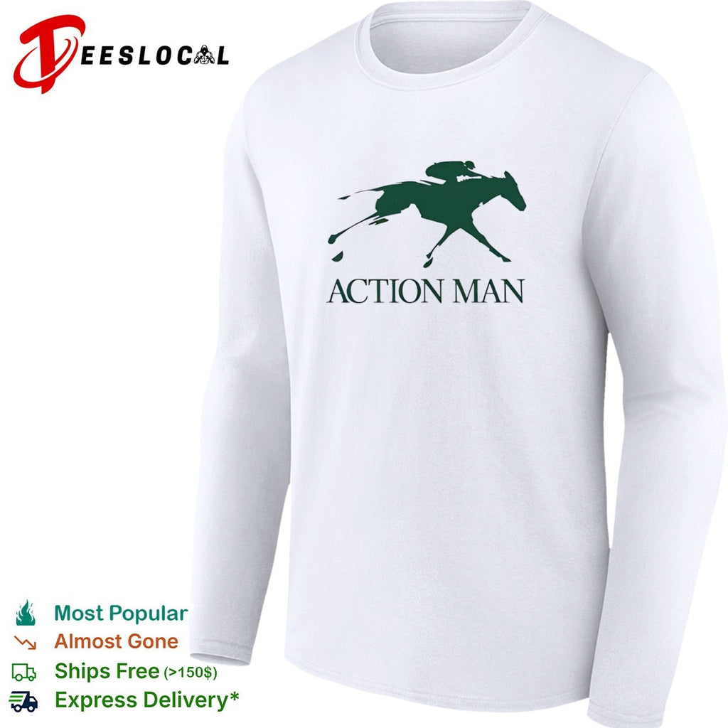 Action Man horse racing shirt