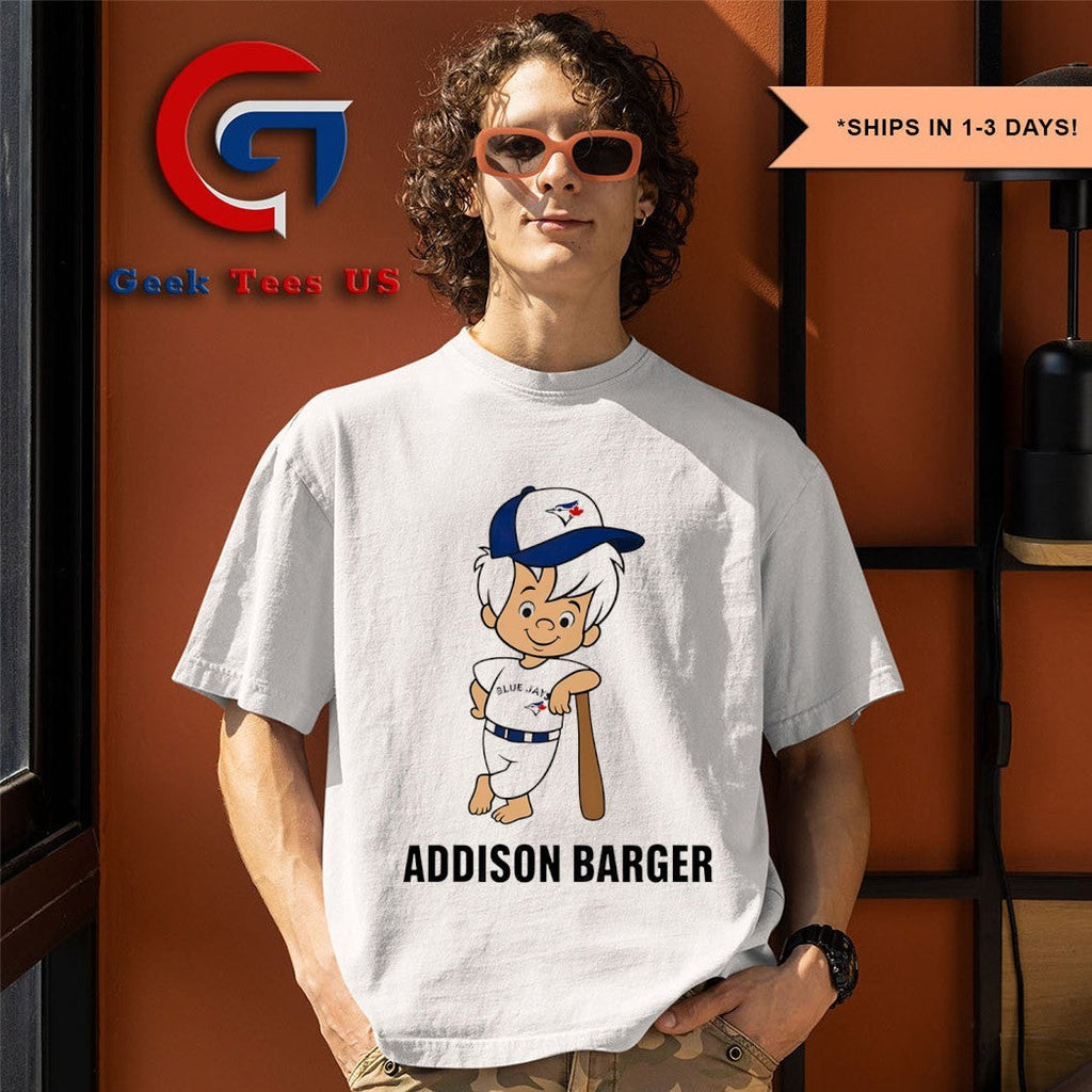 Addison Barger Toronto Blue Jays MLB 2025 cartoon shirt