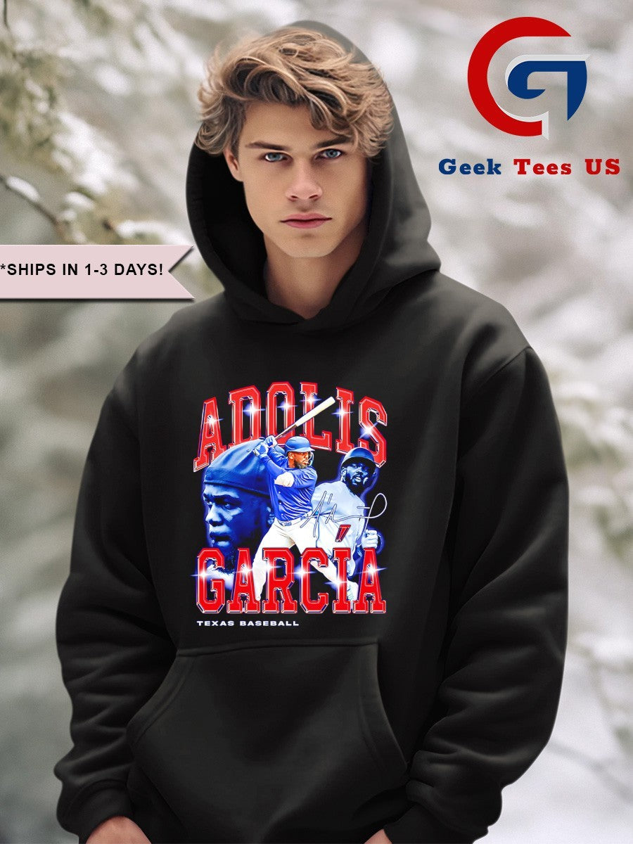 Adolis Garcia Texas Rangers baseball flair signature retro shirt