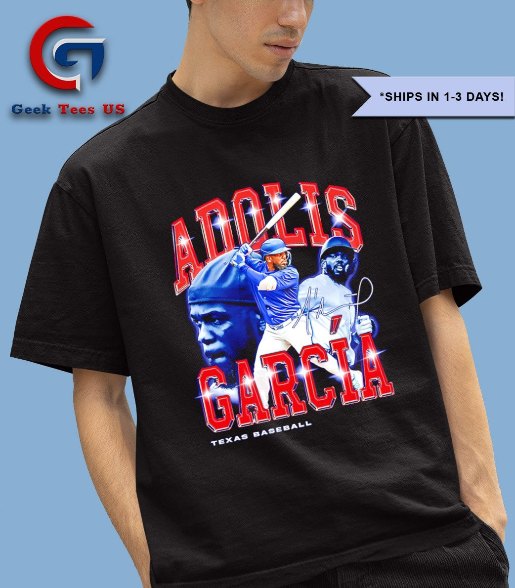 Adolis Garcia Texas Rangers baseball flair signature retro shirt