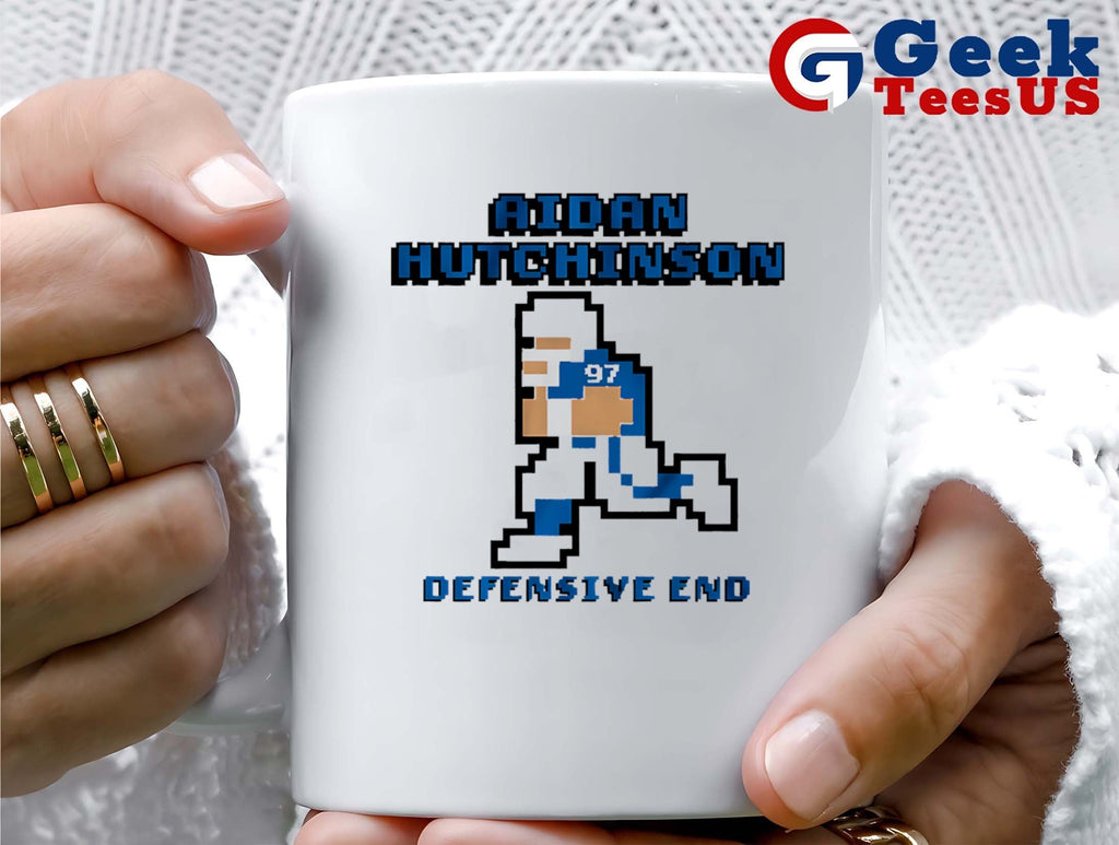 Aidan Hutchinson Detroit Lions football Defensive End 8 bit shirt
