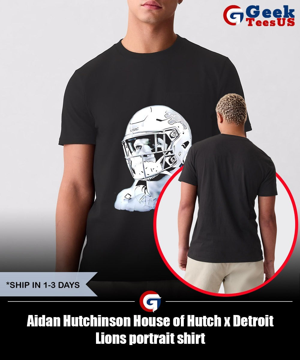 Aidan Hutchinson House of Hutch x Detroit Lions portrait shirt