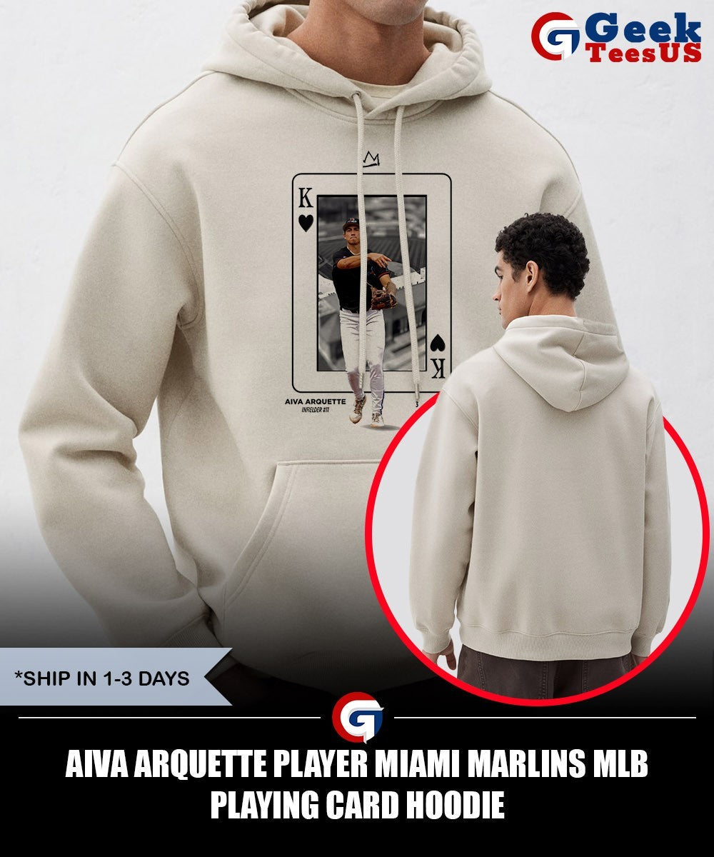 Aiva Arquette player Miami Marlins MLB playing card shirt