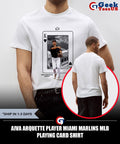 Aiva Arquette player Miami Marlins MLB playing card shirt