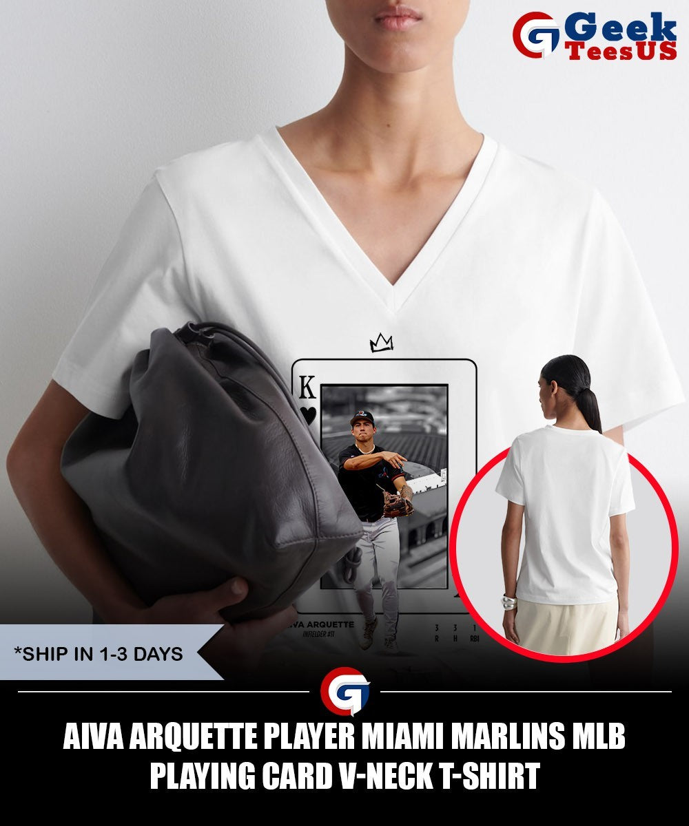 Aiva Arquette player Miami Marlins MLB playing card shirt