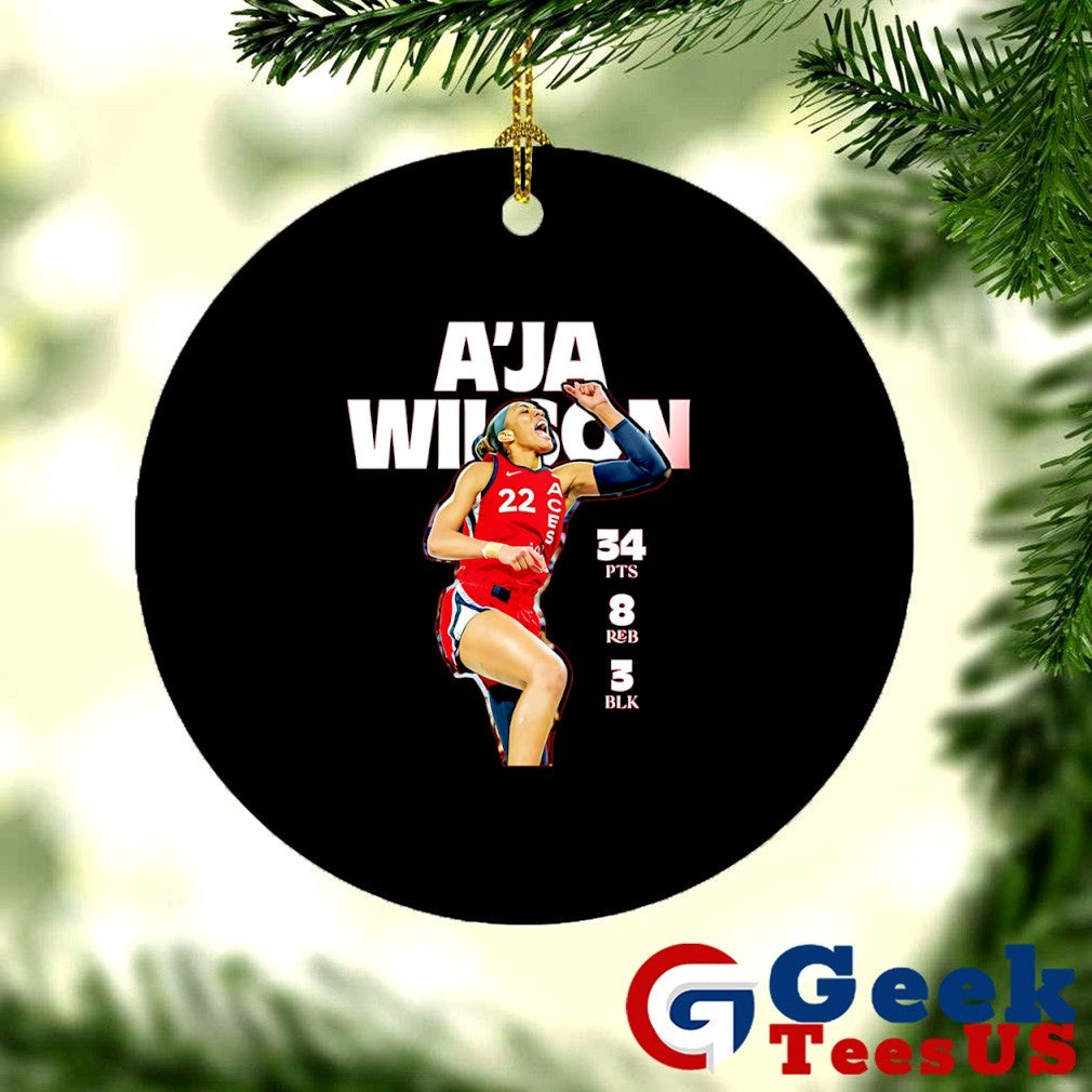A’ja Wilson 34 Pts 8 Reb 3 Blk Las Vegas Aces WNBA shirt