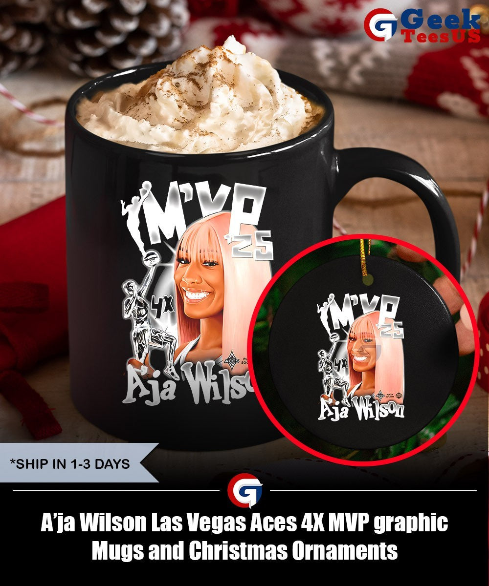 A’ja Wilson Las Vegas Aces 4X MVP graphic shirt