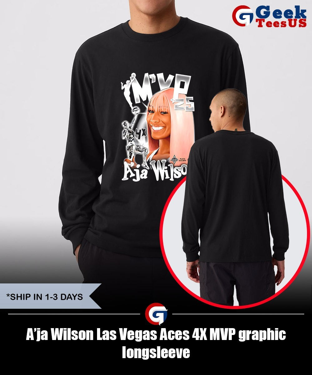 A’ja Wilson Las Vegas Aces 4X MVP graphic shirt