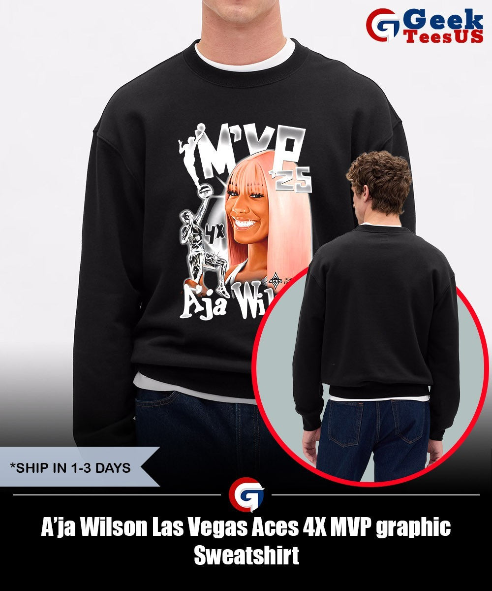 A’ja Wilson Las Vegas Aces 4X MVP graphic shirt
