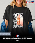 A’ja Wilson Las Vegas Aces 4X MVP graphic shirt