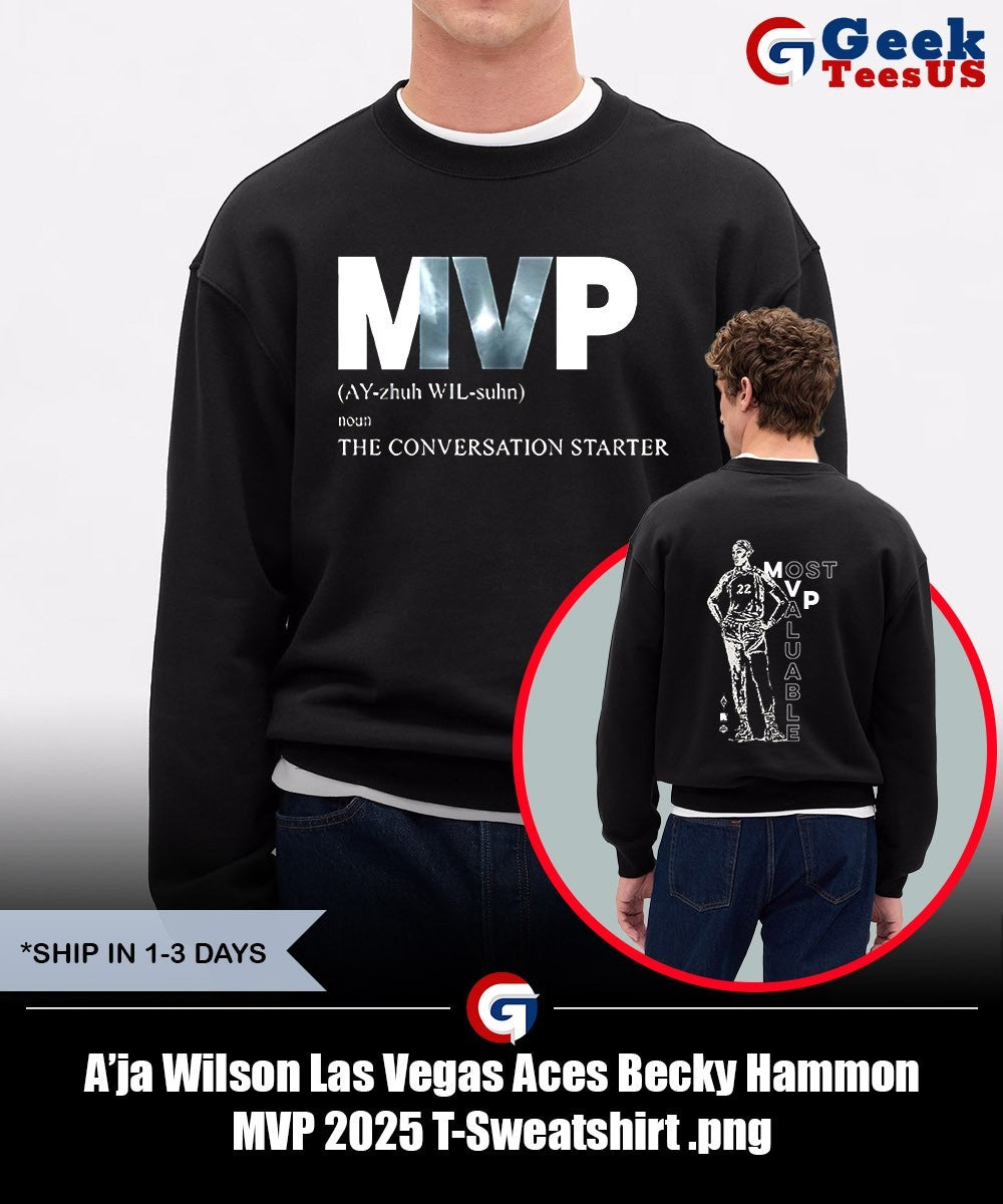 A’ja Wilson Las Vegas Aces Becky Hammon MVP 2025 T-shirt