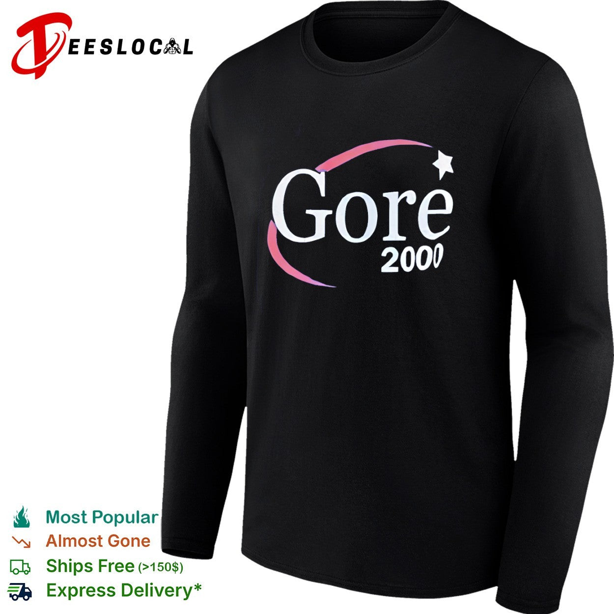 Al Gore 2000 Presidential Campaign Democratic Party shirt