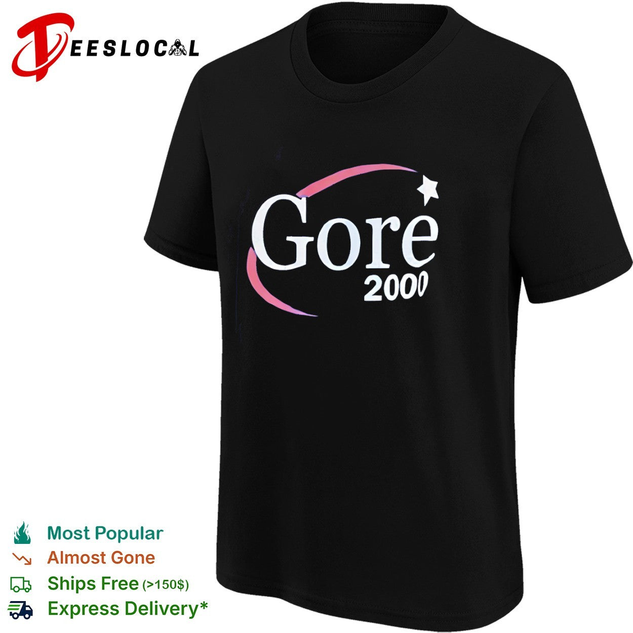 Al Gore 2000 Presidential Campaign Democratic Party shirt