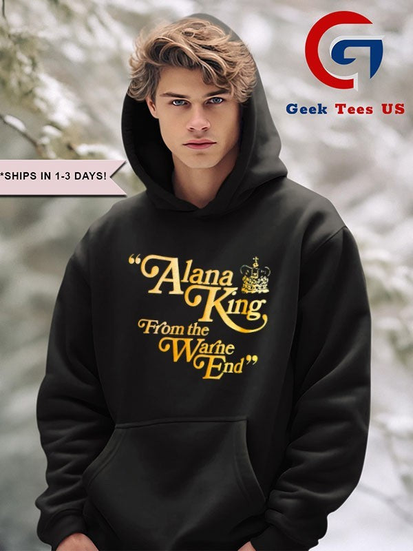 Alana King from the Warne End shirt