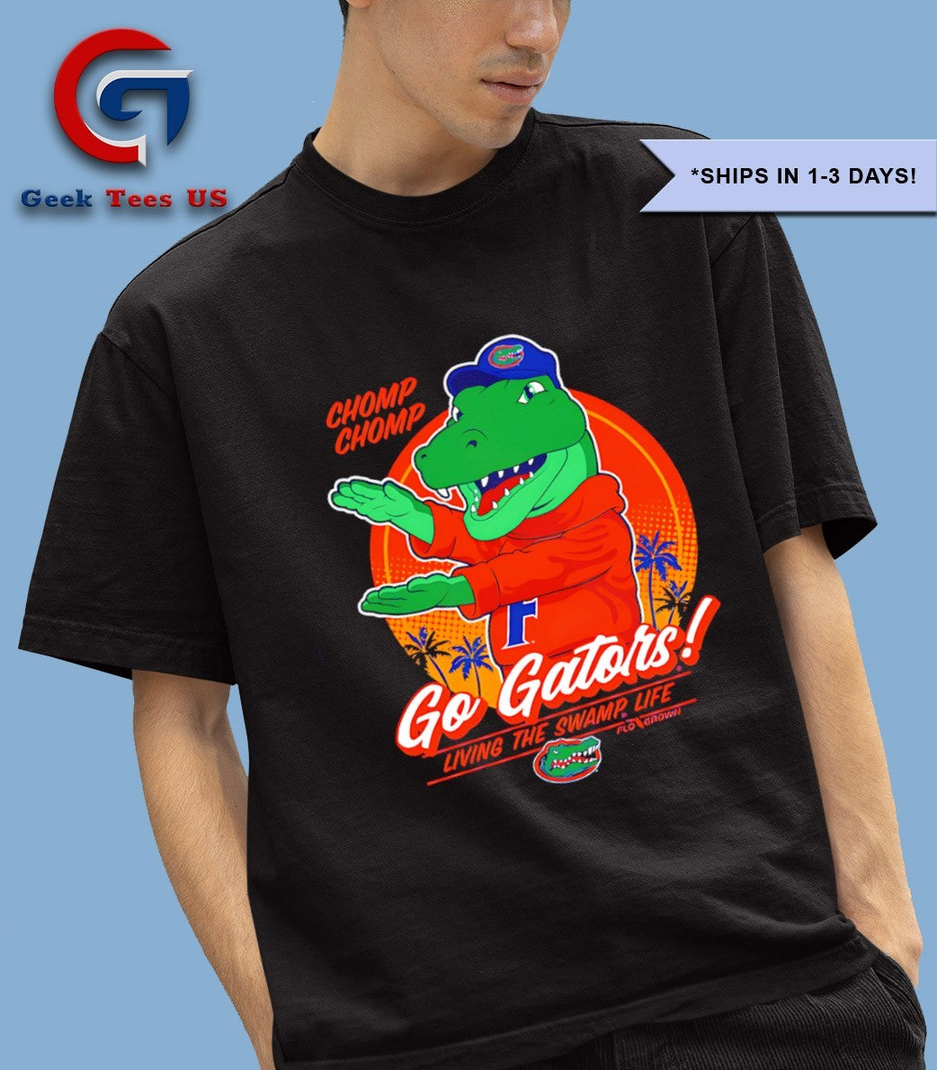 Albert Florida Gators chomp chomp go Gators living the swamp life shirt