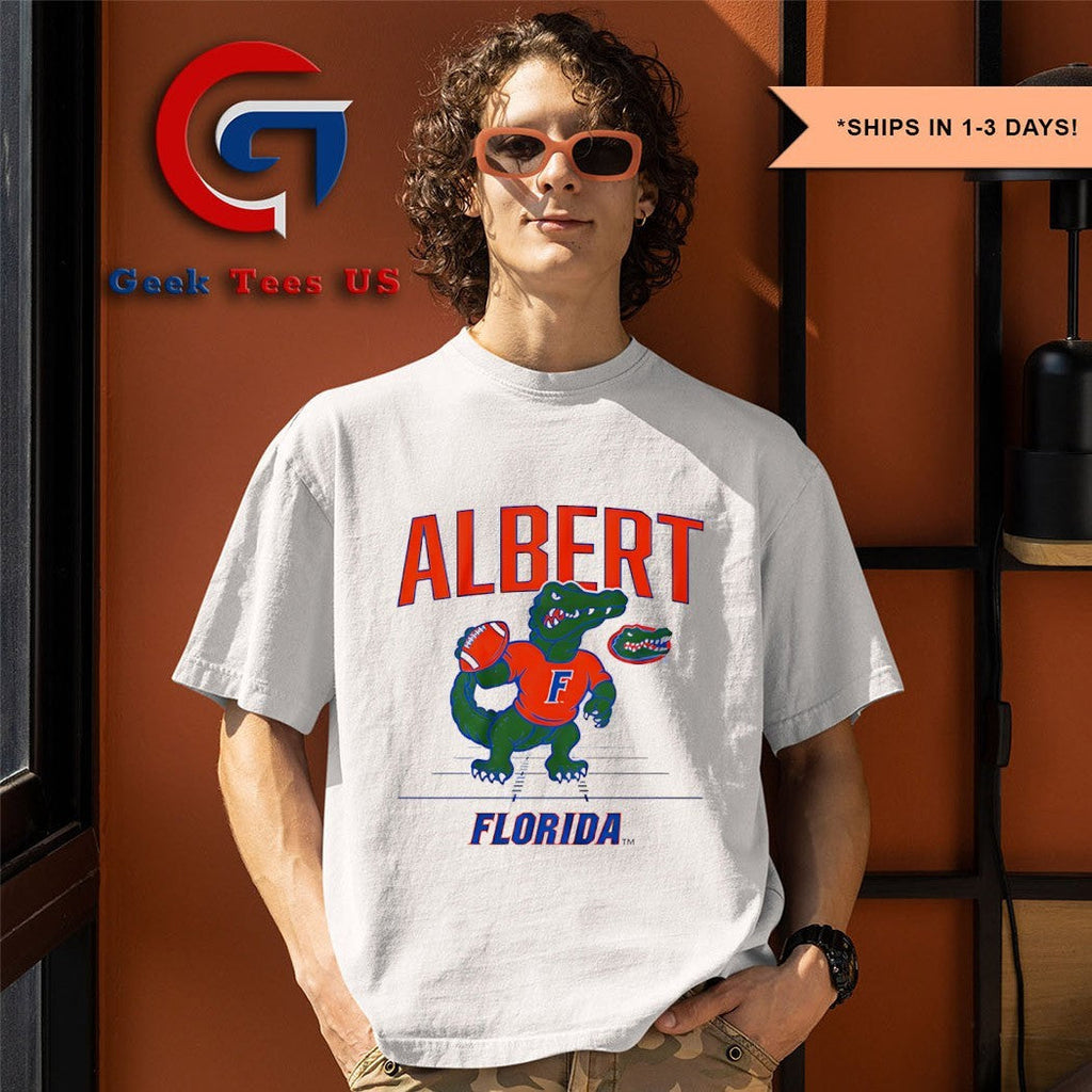 Albert Florida Gators football gridiron mascot shirt