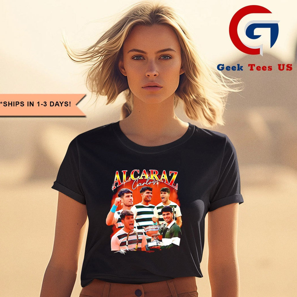 Alcaraz The Greatest Tennis player graphic shirt