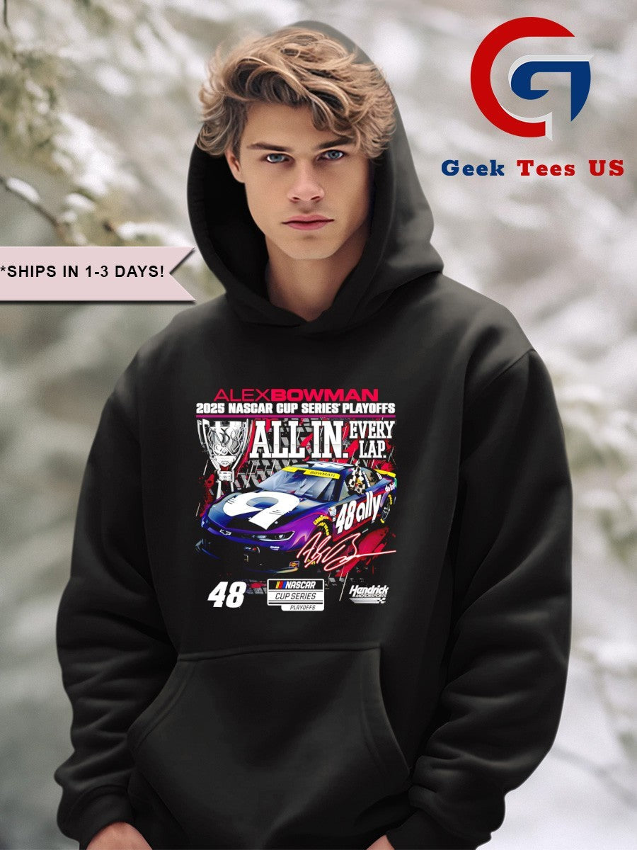 Alex Bowman 2025 NASCAR Cup Series Playoffs Ally signature shirt
