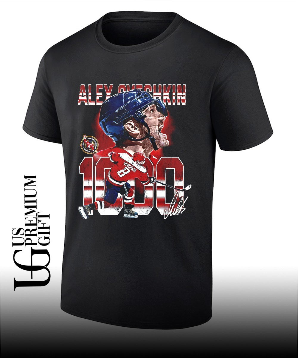 Alex Ovechkin 1000 Goals Washington Capitals hockey signature shirt