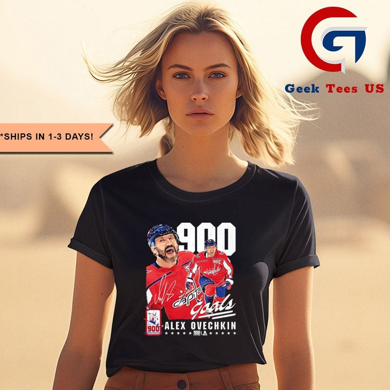 Alex Ovechkin Washington Capitals NHL 900 Goals shirt