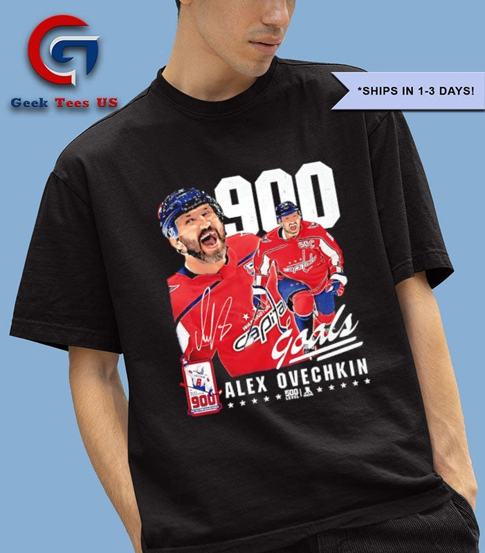 Alex Ovechkin Washington Capitals NHL 900 Goals shirt