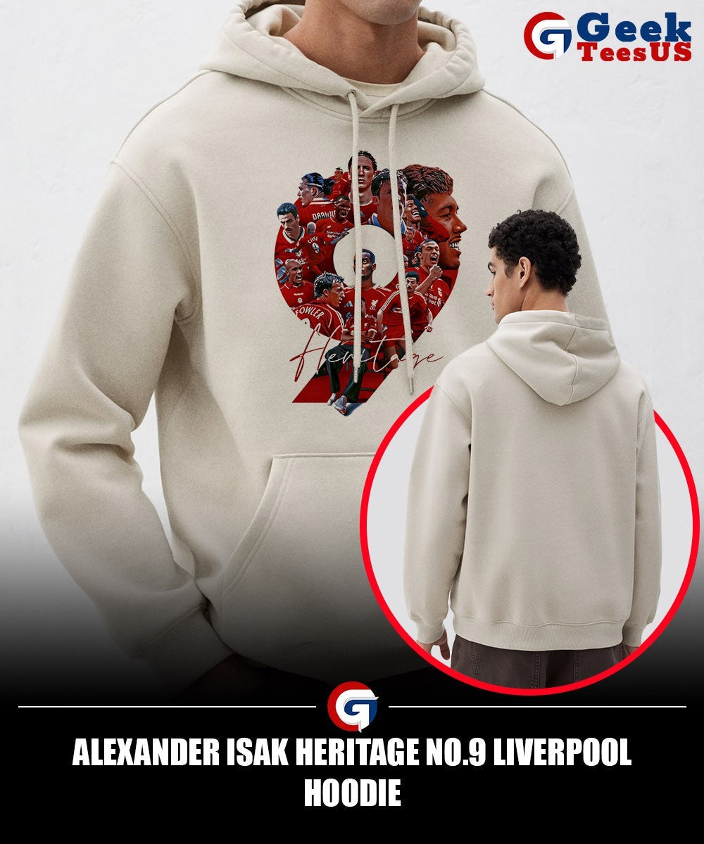 Alexander Isak Heritage No.9 Liverpool shirt