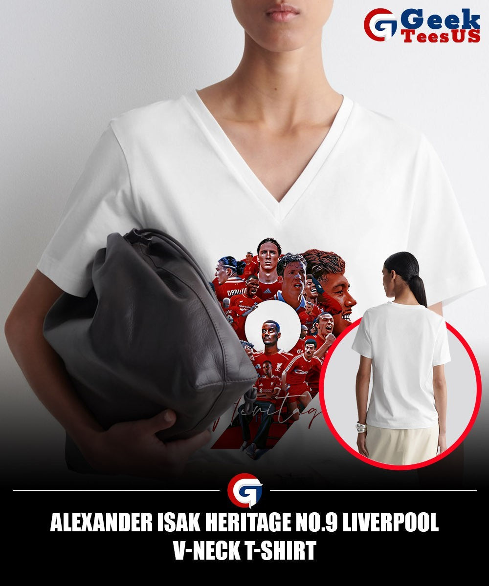 Alexander Isak Heritage No.9 Liverpool shirt