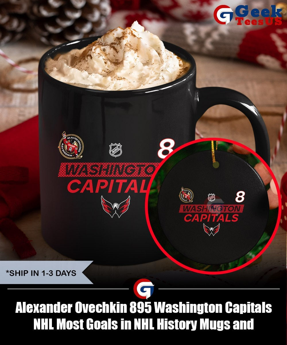 Alexander Ovechkin 895 Washington Capitals NHL Most Goals in NHL History shirt