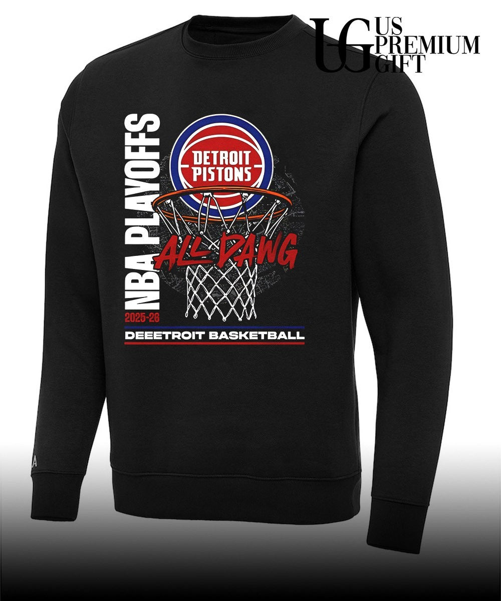 All Dawg Detroit Pistons basketball 2026 NBA Playoffs shirt
