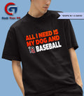 All I need is my dog and Detroit Tigers bark in the park shirt