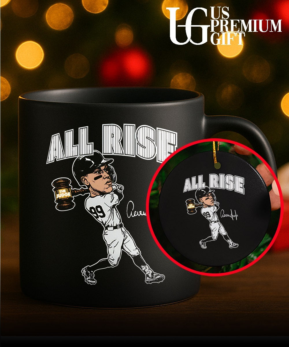 All Rise Aaron Judge New York Yankees baseball caricature signature shirt
