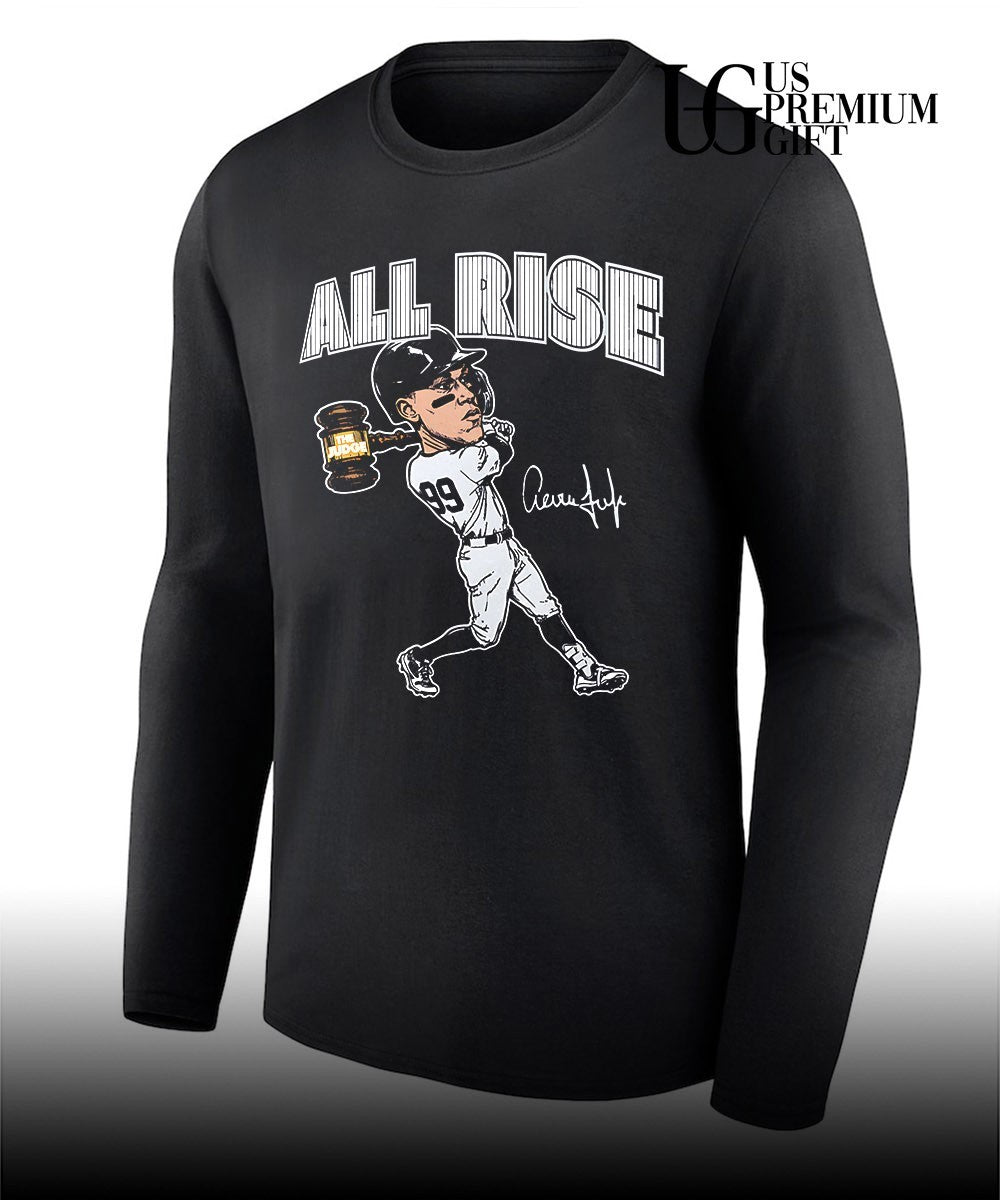 All Rise Aaron Judge New York Yankees baseball caricature signature shirt