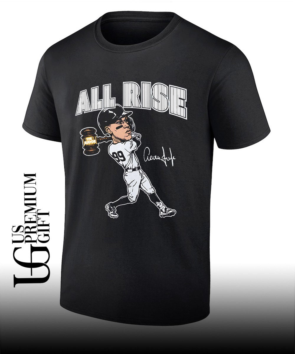 All Rise Aaron Judge New York Yankees baseball caricature signature shirt