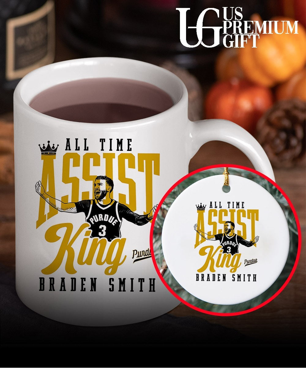 All-Time Assist King Braden Smith Purdue Boilermakers Basketball graphic shirt