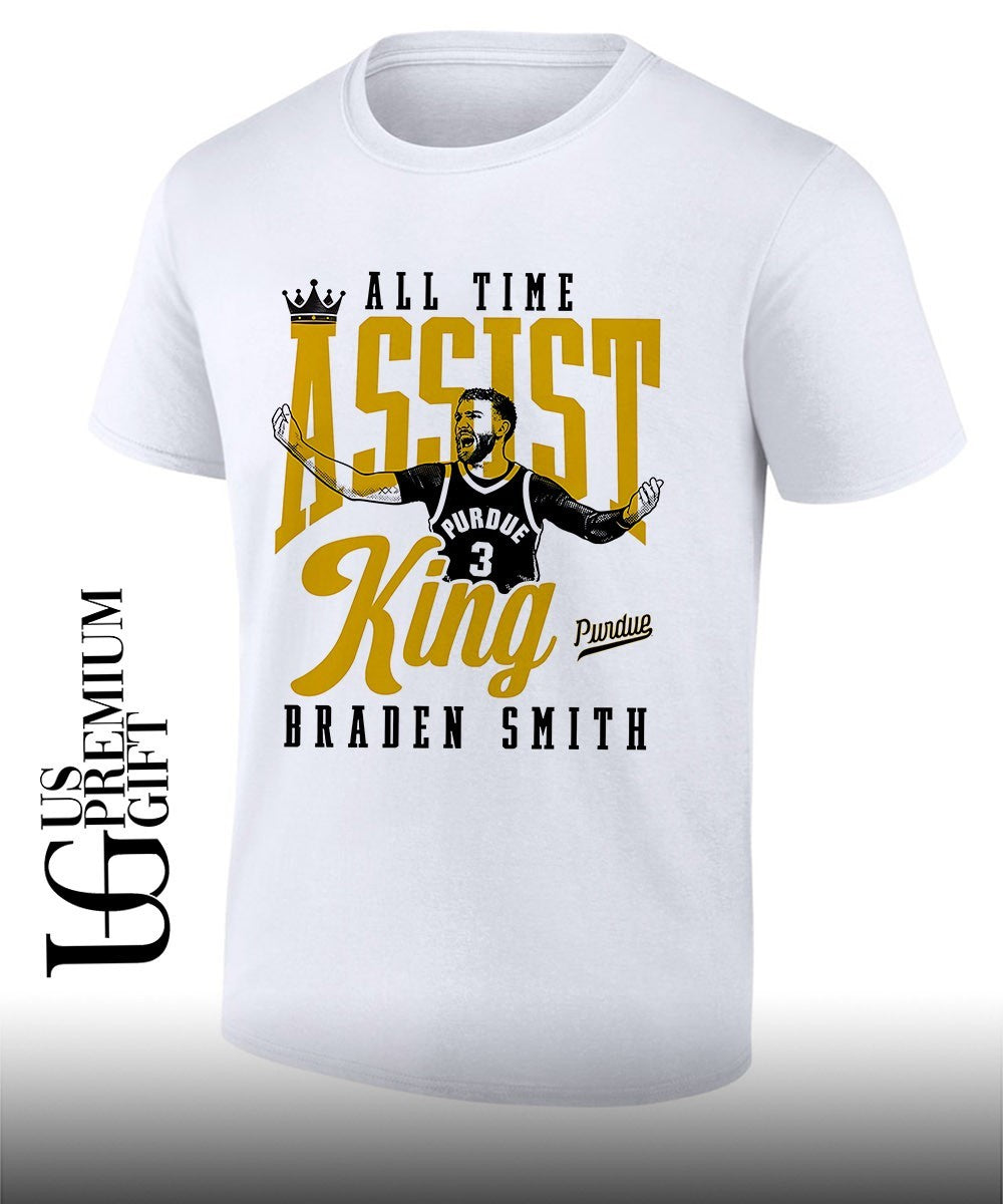 All-Time Assist King Braden Smith Purdue Boilermakers Basketball graphic shirt