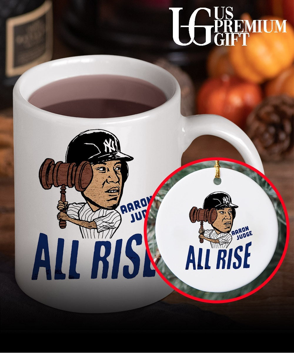 All rise Aaron Judge New York Yankees baseball gavel caricature shirt