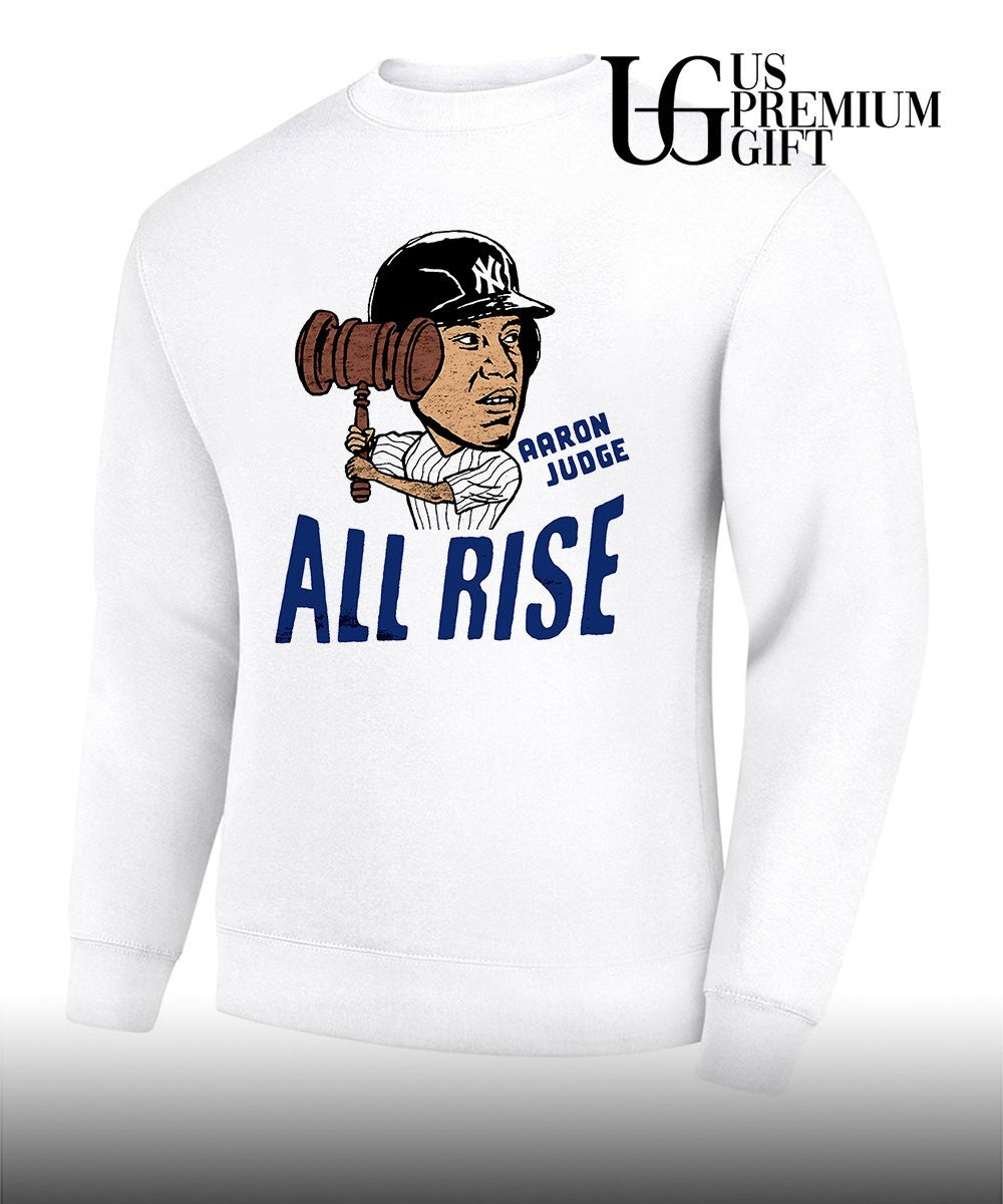 All rise Aaron Judge New York Yankees baseball gavel caricature shirt
