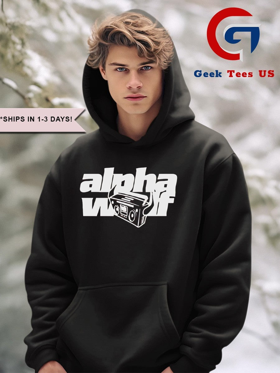 Alpha wolf devil boombox shirt